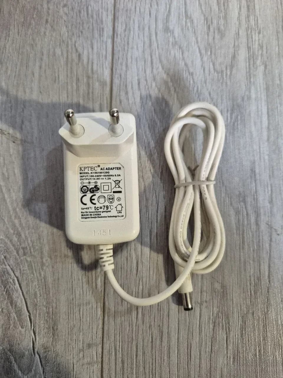Adapter 10V 1.2A (MODEL: K15S100120G) KPTEC