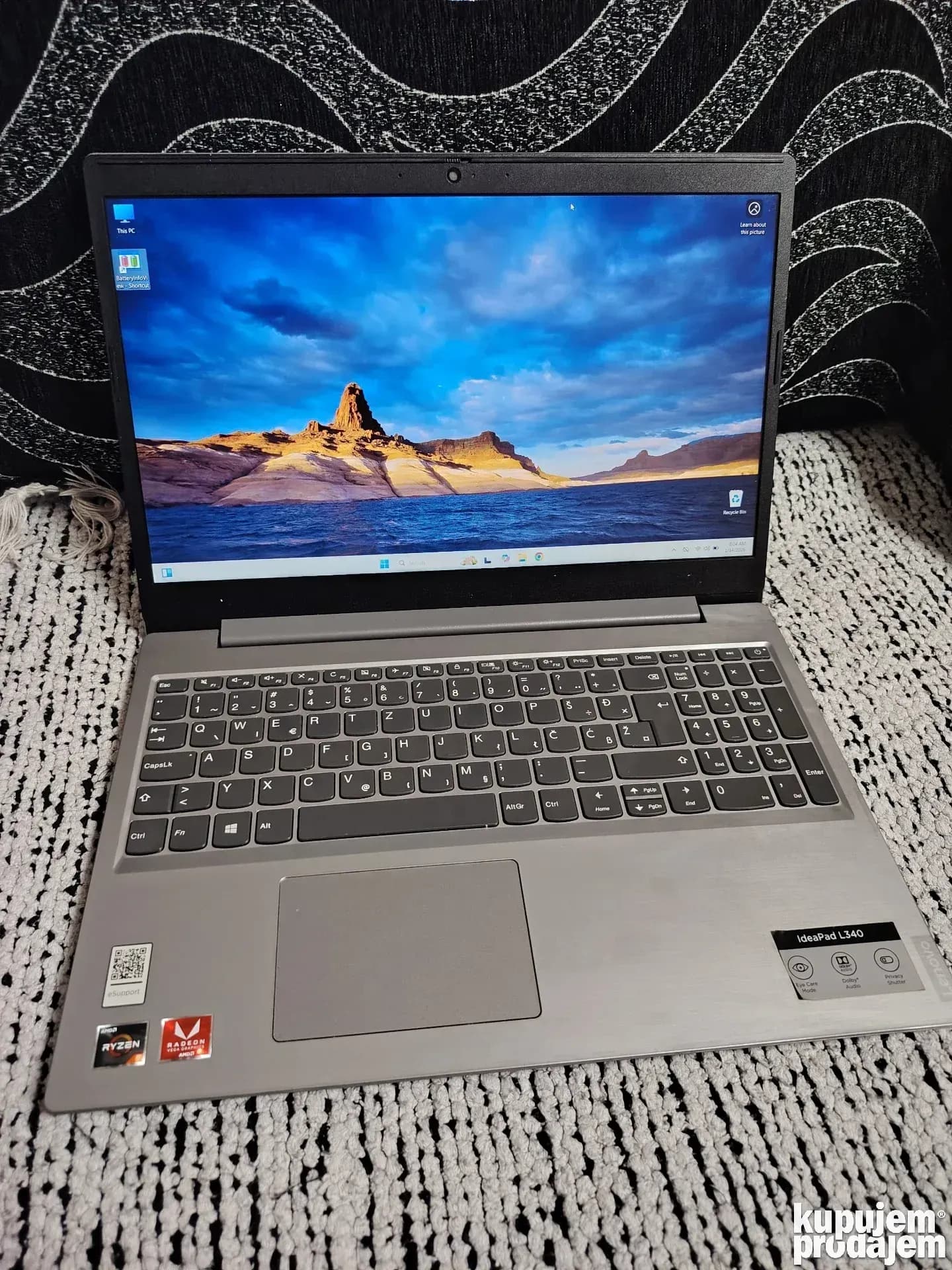 Lenovo L340/AMD Ryzen 5-3500U/8gb ddr4/256gb/AMD Vega 8