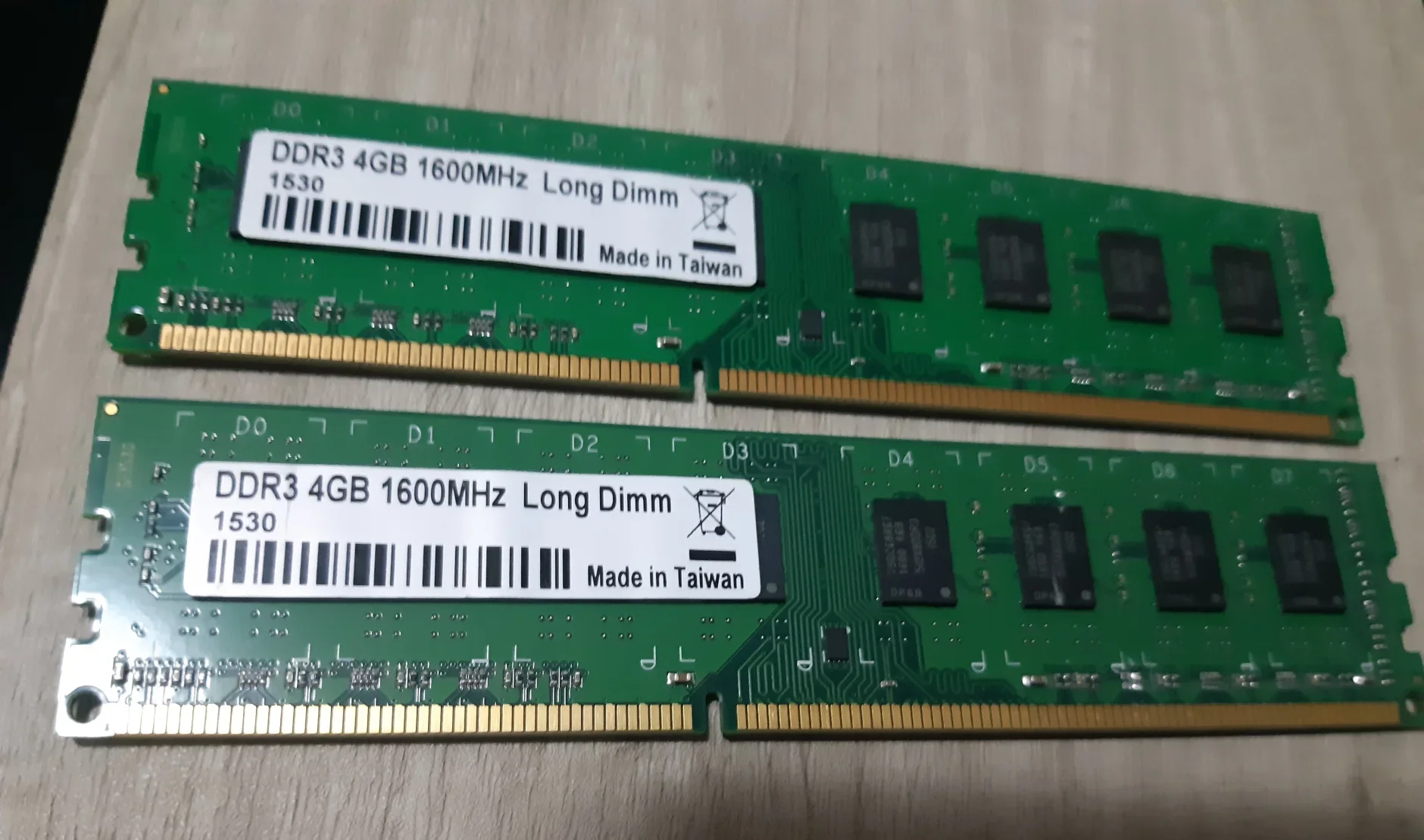 2x4gb ddr3 1600Mhz