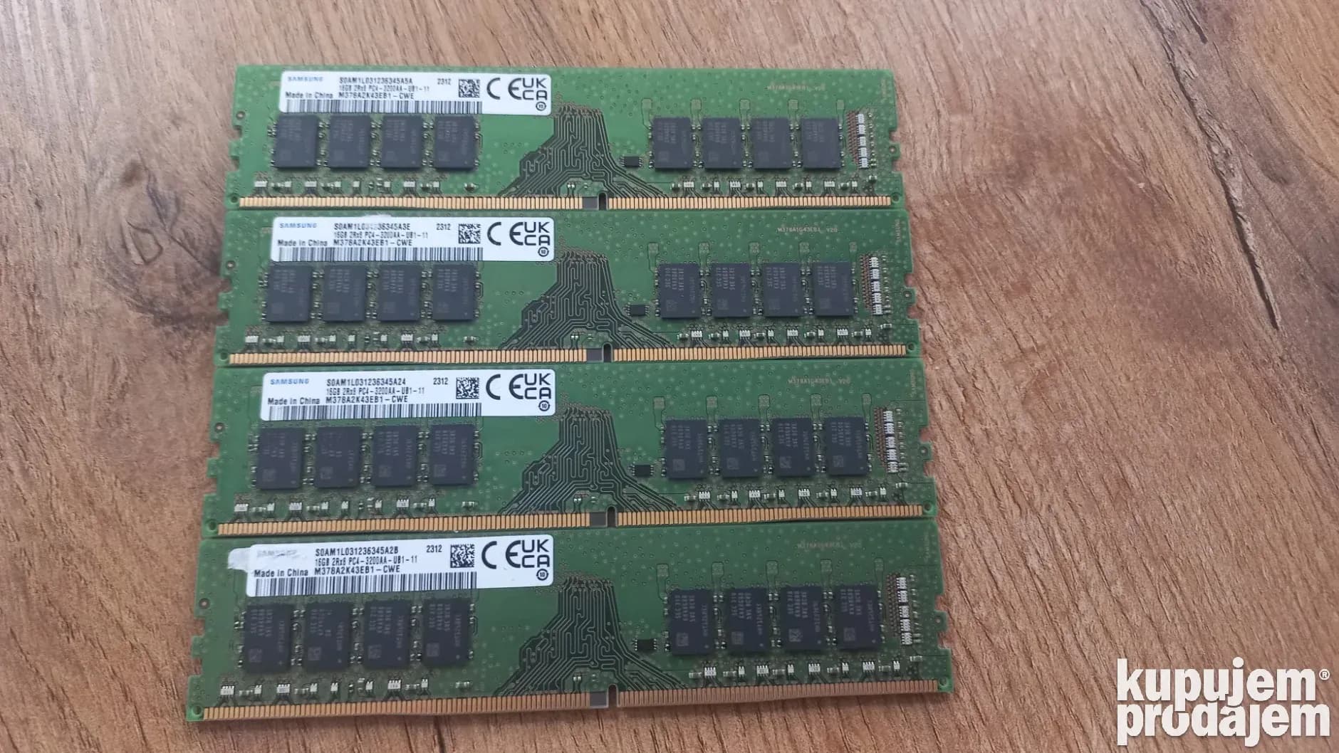 2x16gb ddr4 Samsung 3200Mhz